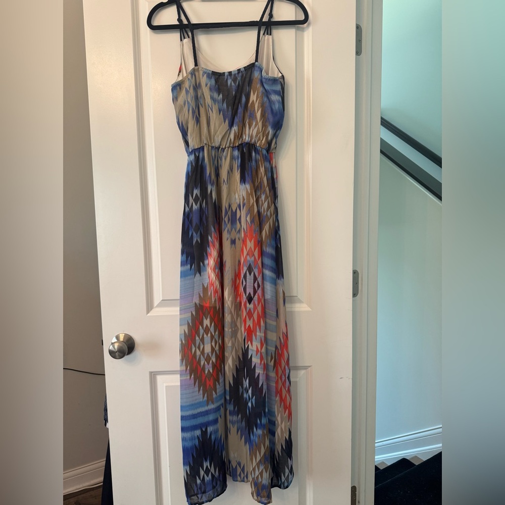 Xhilaration Geometric Pattern Maxi Dress